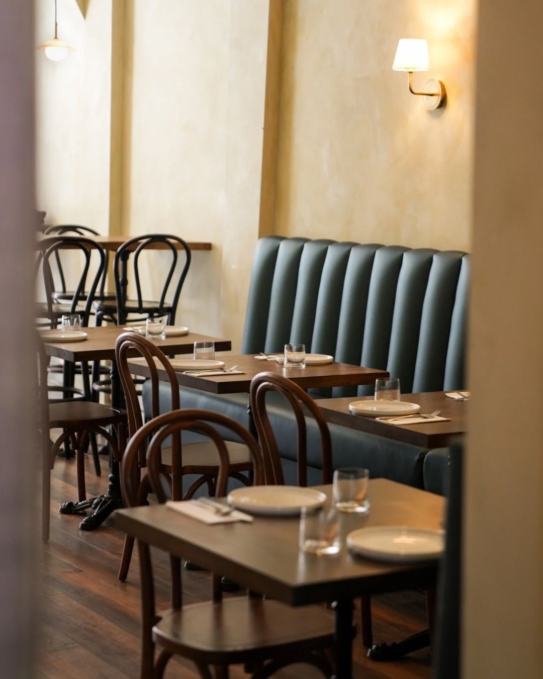Imager of the interior design for Shrewsbury restaurant, Dill, directed by our branding agency.